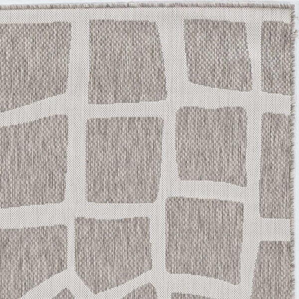 Palacedesigns 63 x 91 in. Ivory or Grey Polypropylene Rug PA3676640 - main